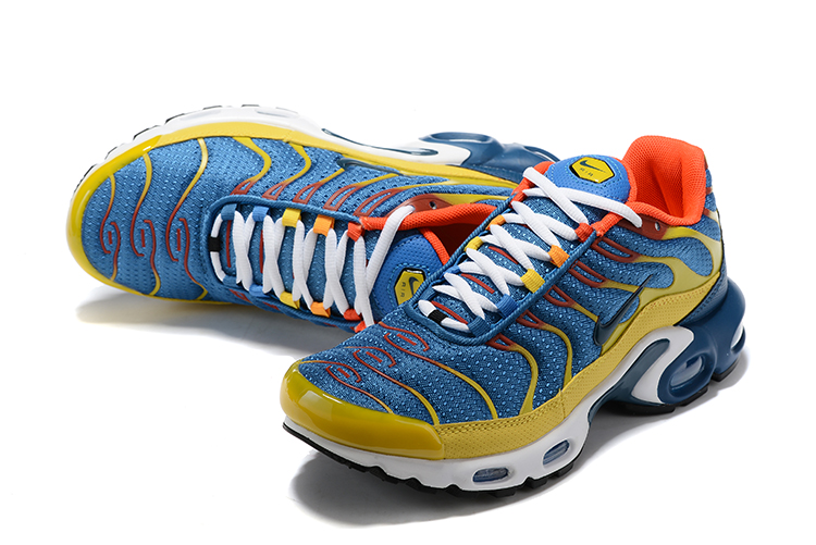 2020 Nike Air Max TN Plus Blue Yellow Orange Shoes